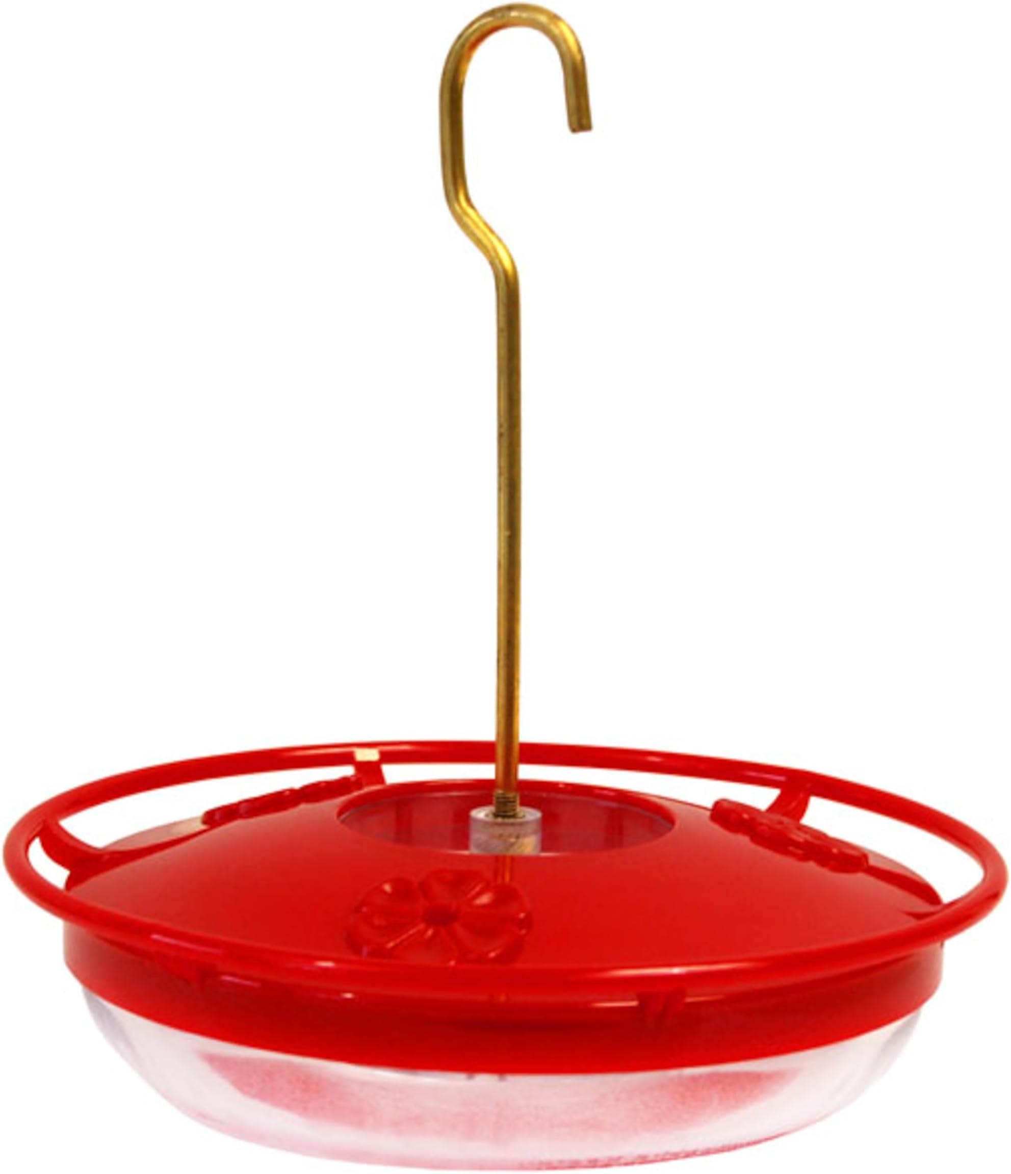 Aspects 430 Hummzinger Highview Mini Hummingbird Feeder, Red/Clear, 8 oz