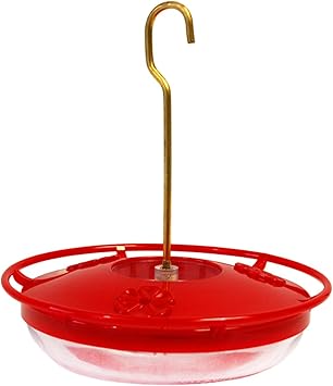 الجوانب 430 Hummzinger Highview Mini Hummingbird Feeder، أحمر/واضح، 8 أونصة