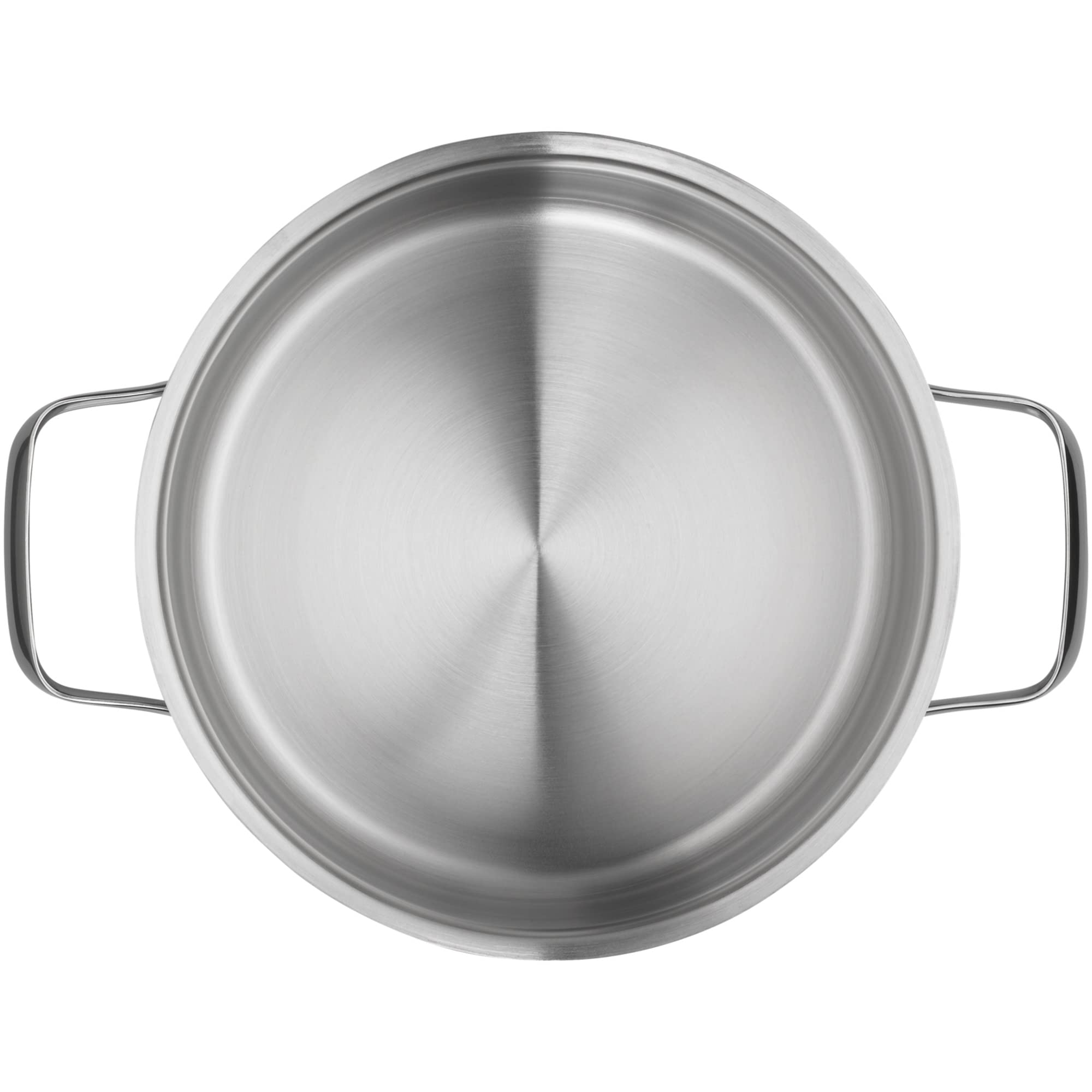 WMF Belmonte Kochtopf klein 20cm, kleiner Topf mit Glasdeckel, Nudeltopf, Bratentopf Induktion 2,5l, Cromargan Edelstahl poliert, unbeschichtet