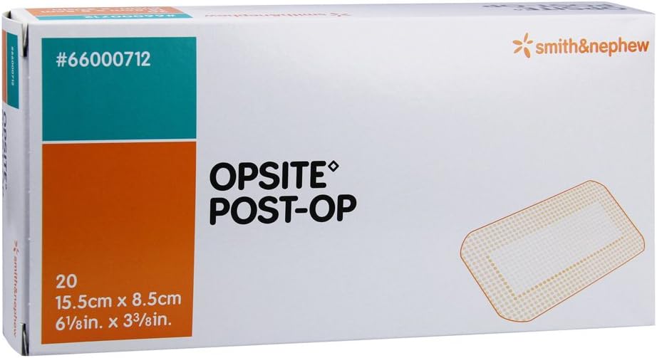 OPSITE Post-Operative Dressing 8.5X15.5CM (Pack of 20) - Vapour-Permeable Adhesive Film Dressing