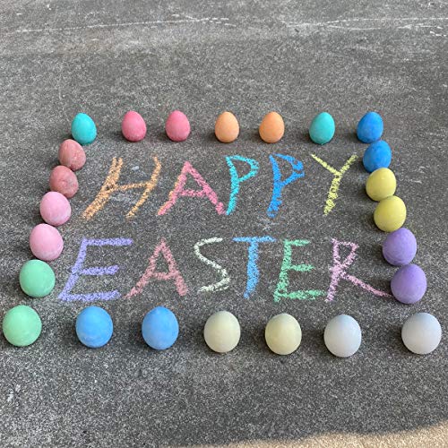 Jofan 24 Pack Easter Sidewalk Chalk Eggs For Kids Boys Girls Toddlers Easter Basket Stuffers Gifts Fillers Crafts Party Favors #TOP2