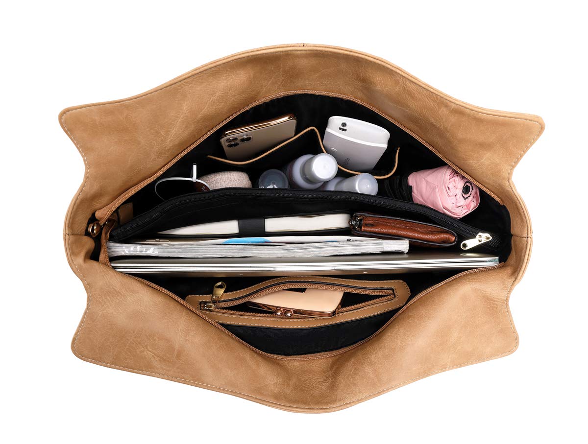 Bolso de mano para mujer, de piel sintética, con correa ajustable para el hombro
