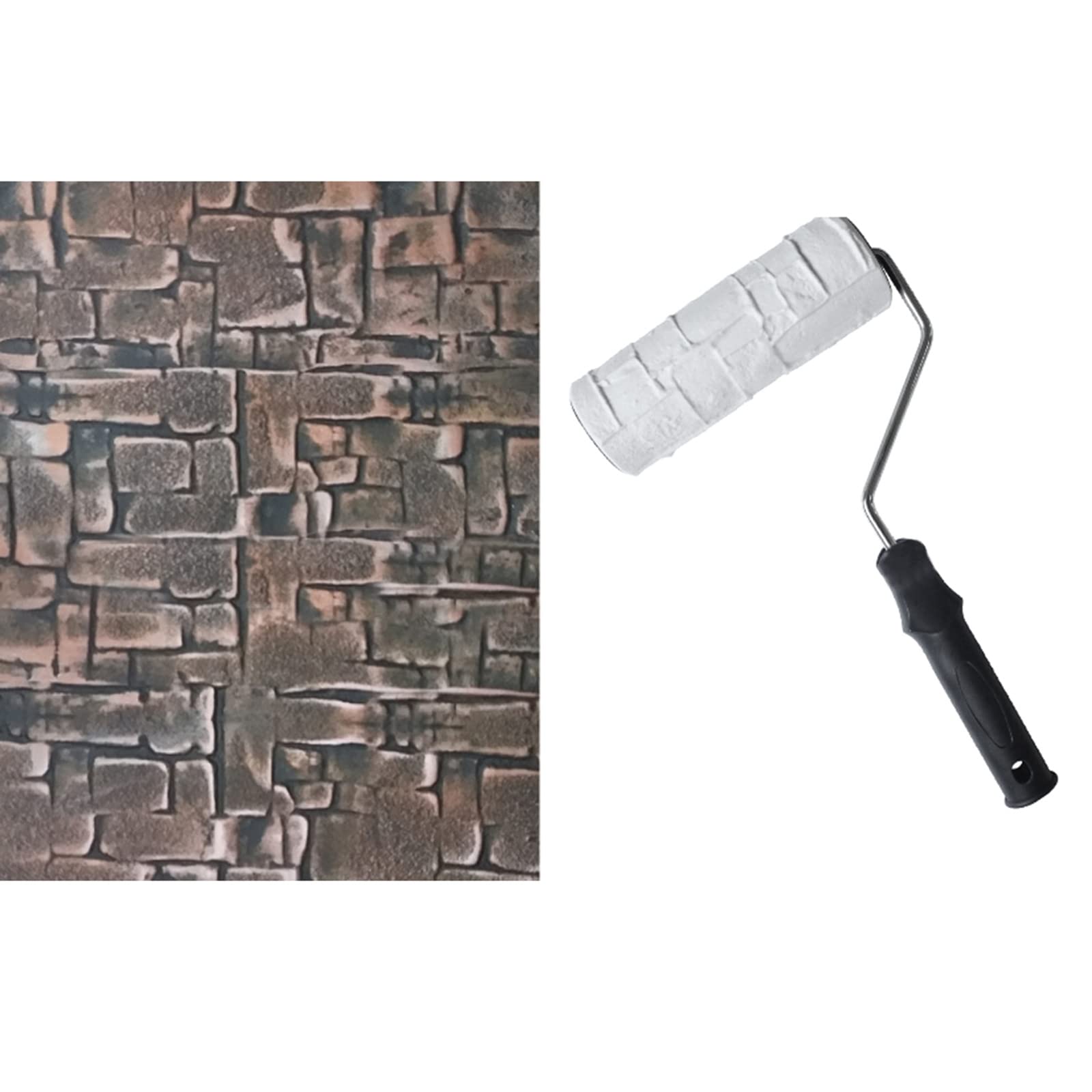 Rodillo de relieve de ladrillo de 20 cm para textura de pintura de pared