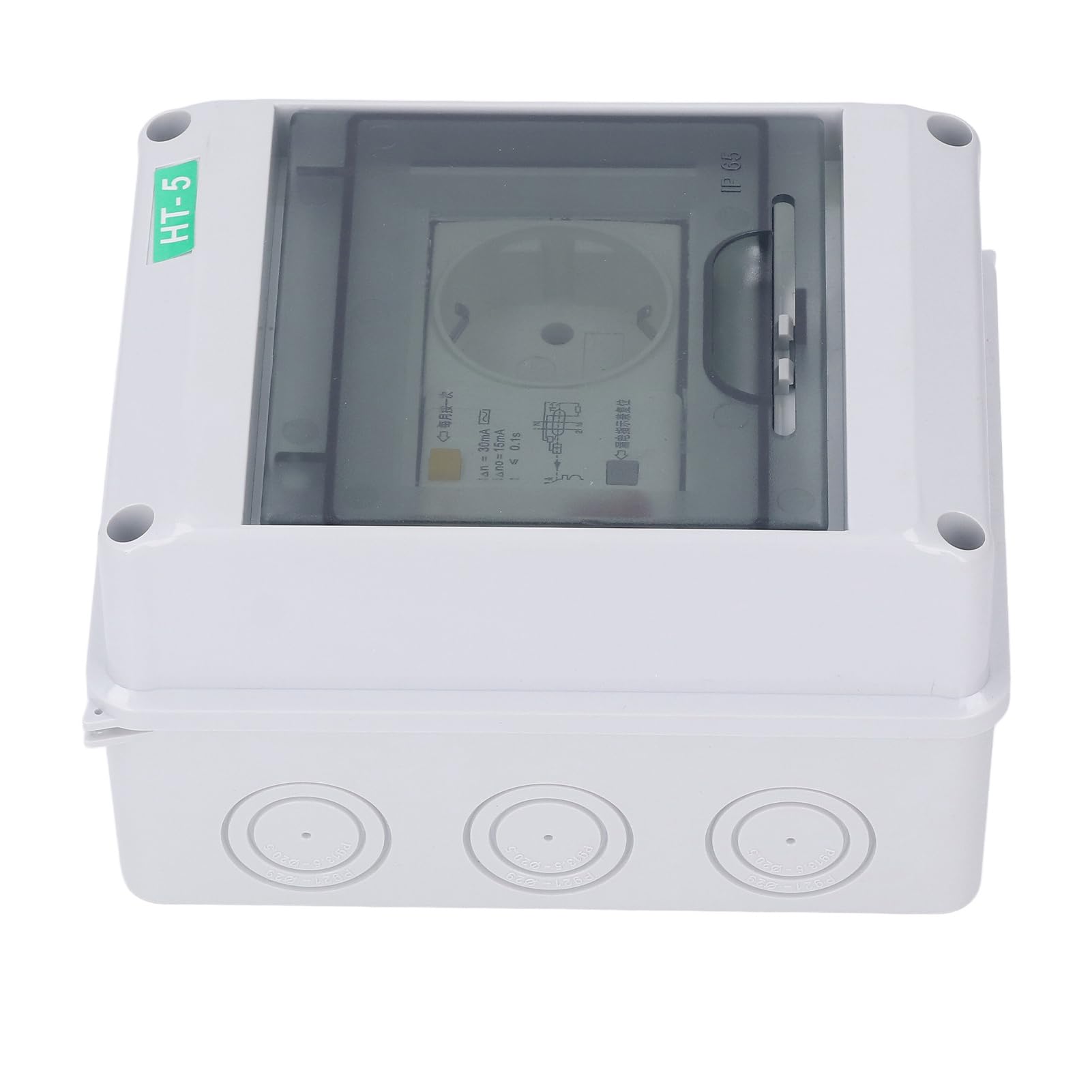 Buachois Caja de distribución eléctrica impermeable, caja de protección de plástico para exterior