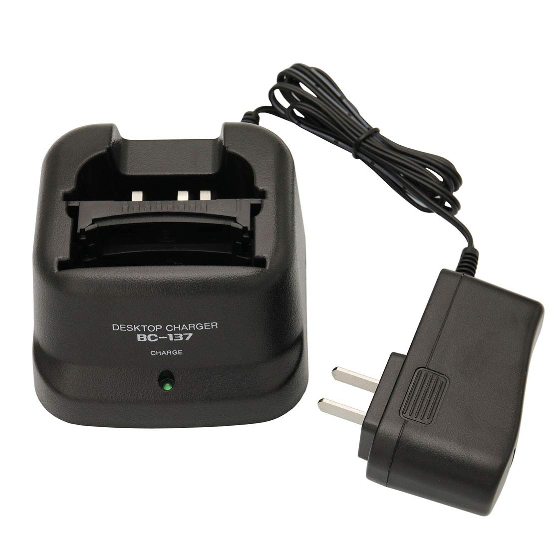 BP-210 Battery Desktop Charger DC 12V/24V Car Charger Compatible with ICOM Radios C-A6 IC-A24 IC-F30GT IC-F30GS IC-F40GT IC-F40GS IC-F3GT IC-F3GS IC-V8 BP-209 BP-222 BP-209N BP-210N BP-222N