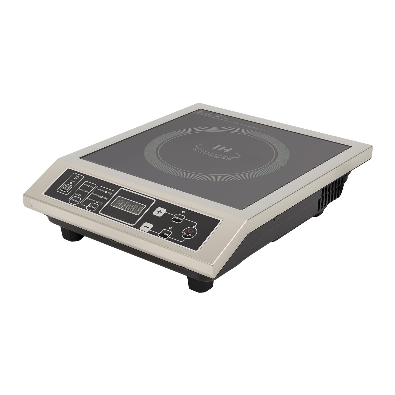 Plaque de cuisson à induction 3500 W - 42 x 35 x 11 cm | Technologie de chauffage IGBT, Chauffage rapide, Compact, Prise européenne, Pour camping, cuisine, camping-car