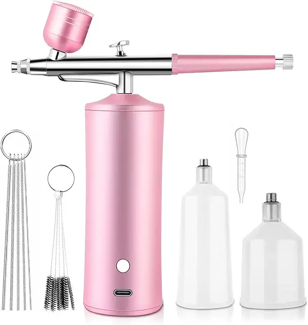Aerograph Airbrush Complete Kit for Nail Art, Skin Hydration & Makeup