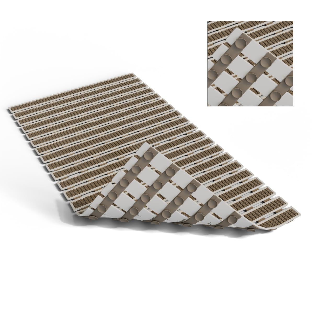 Lifelong Anti-Slip Bath Mat for Bathroom | Adjustable Fit Shower Mat with Strong Suction Cups | Non-Skid, Soft, Quick Dry, Washable Bathroom Floor Mat for Wet Areas-image-36