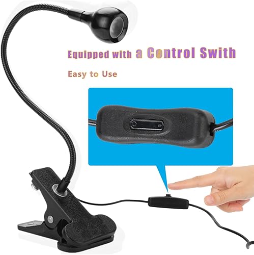 Miniatura 3 de ASHATA Lámpara, 3W 5V 395nm luz con y abrazadera, luz multi USB para curado de pegamento de uñas, reparación de teléfonos móviles, curado de resina,