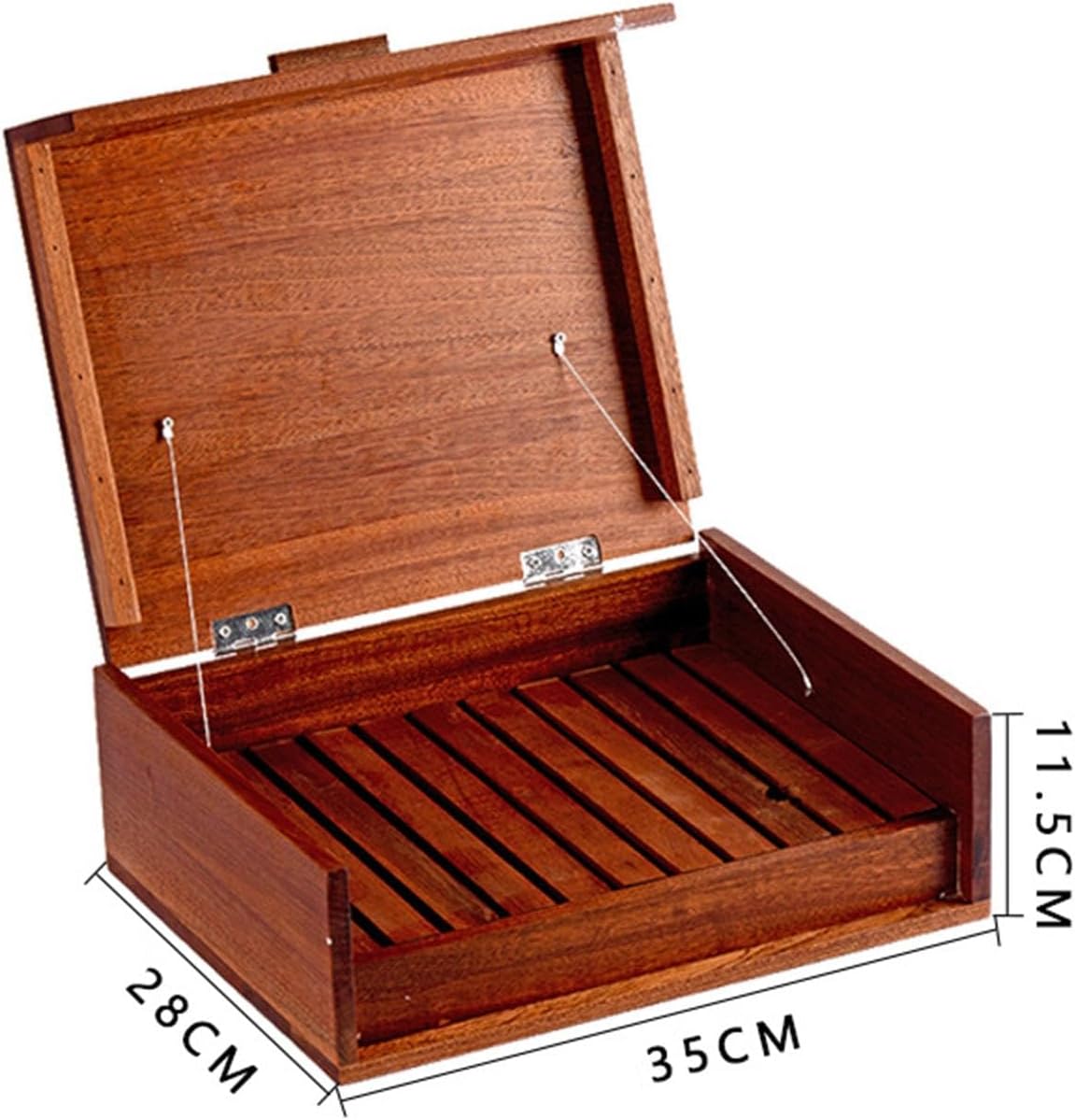 Wooden Bento Box with Dry Ice Partition Ingredients Sushi Tray for Party