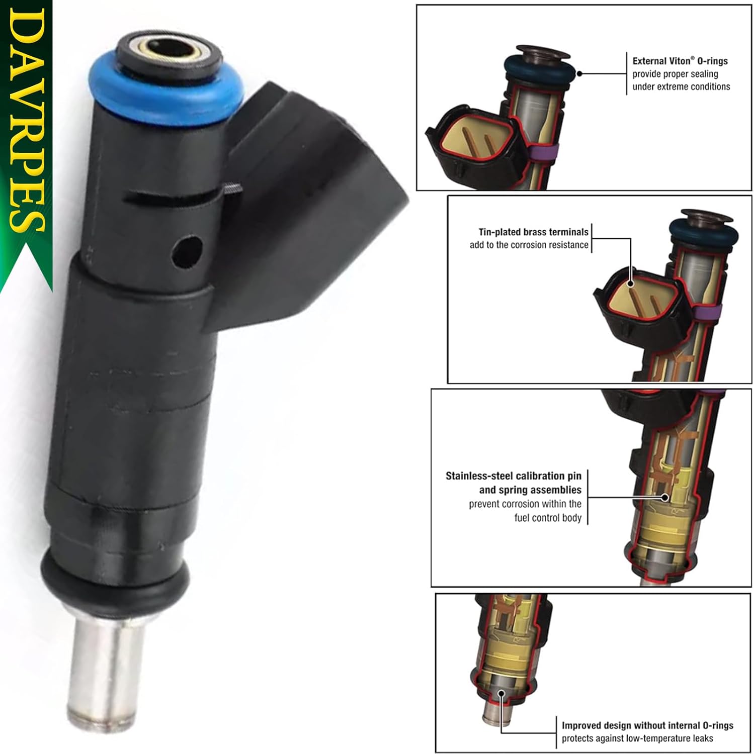 8PCS 04591851AA Fuel Injectors Nozzle For Chrysler 300 Aspen, for Dakota Durango Ram 1500 Charger Magnum, for Commander Grand Cherokee, for Ram 1500 Dakota 4.7L 5.7L Replace#812-11132｜FJ731