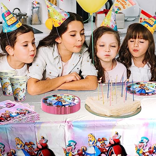 41PCS Alice im Wunderland Stoviglie Party
