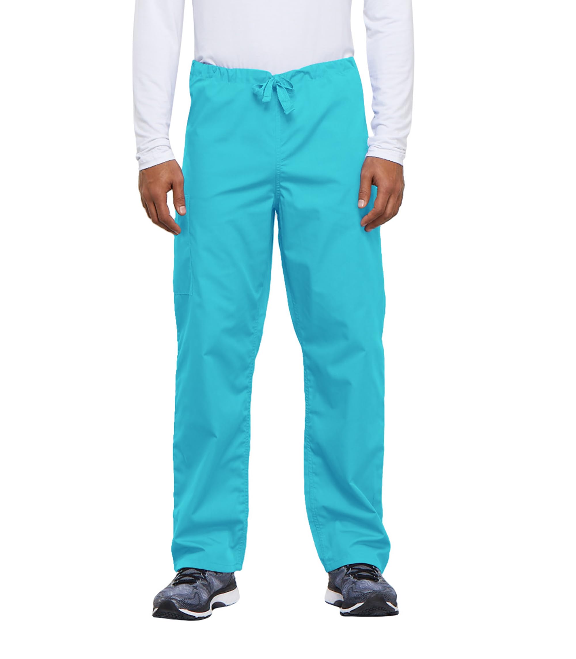 Cherokee Unisex Scrub Pants for Men & Women Drawstring Cargo Medical Uniform Straight Leg Nursing Scrub Bottoms - 4100
