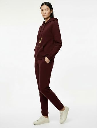 ardonlu Kanguru Cepli Kap onlu Kedi  lemeli Sweatshirt