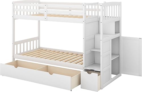 Miniatura 192 de Versatility - Litera individual sobre individual con escritorio y armario integrados, cama alta de madera maciza y plataforma independiente con