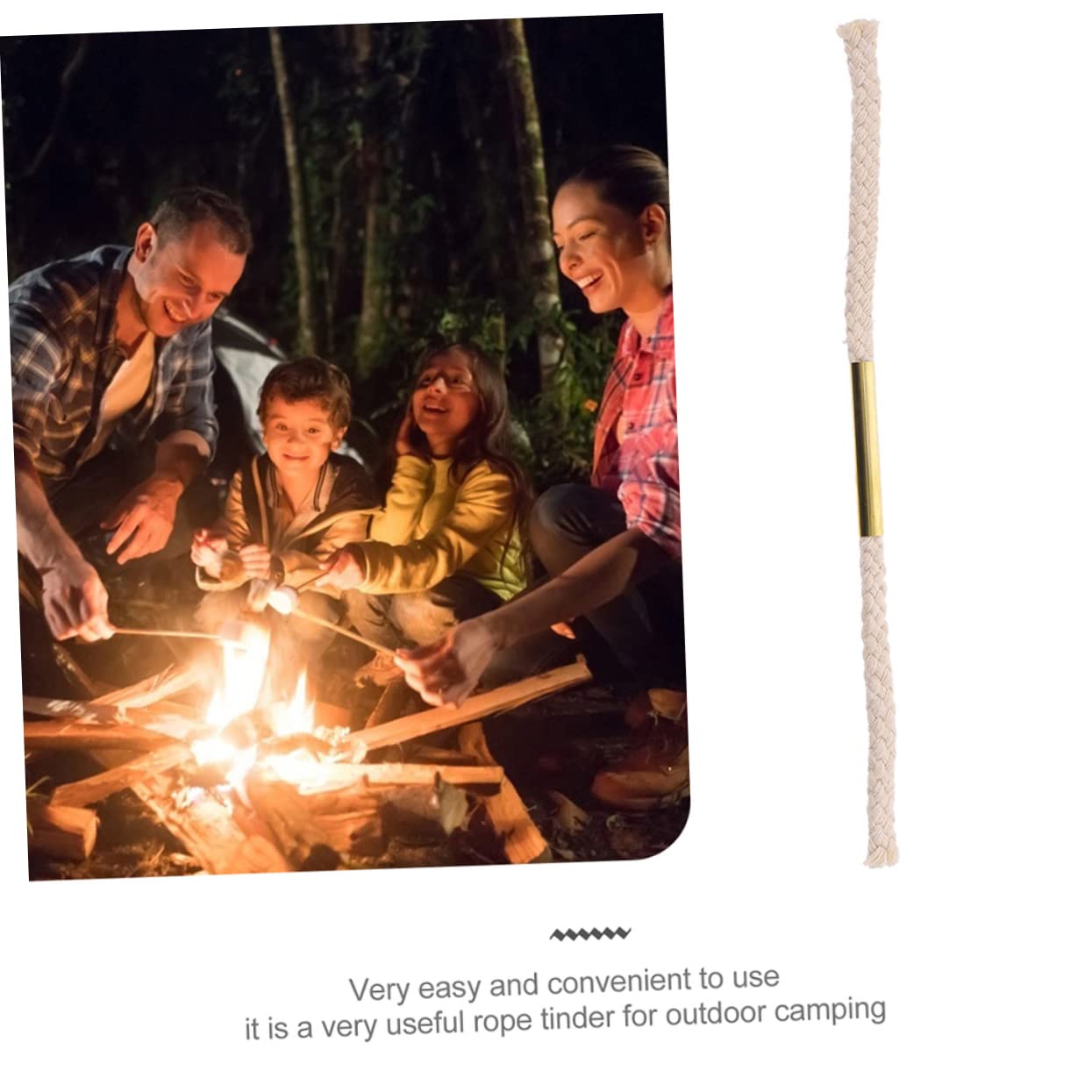 BESPORTBLE 6pcs Wick Cord for Camping Lightweight Survival Wick Ropes for Outdoor Activities Versatile Fire Starting Tool for Hiking Climbing and Night Fishing