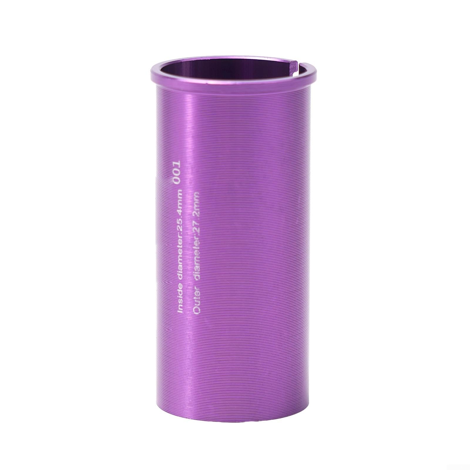 Sattelstützen-Reduzierhülse, Reduzierstück, Adapter für Fahrrad, ZTTO, 34 9 auf 31 8 (27,2–25,4 mm), Violett Sonstiges
