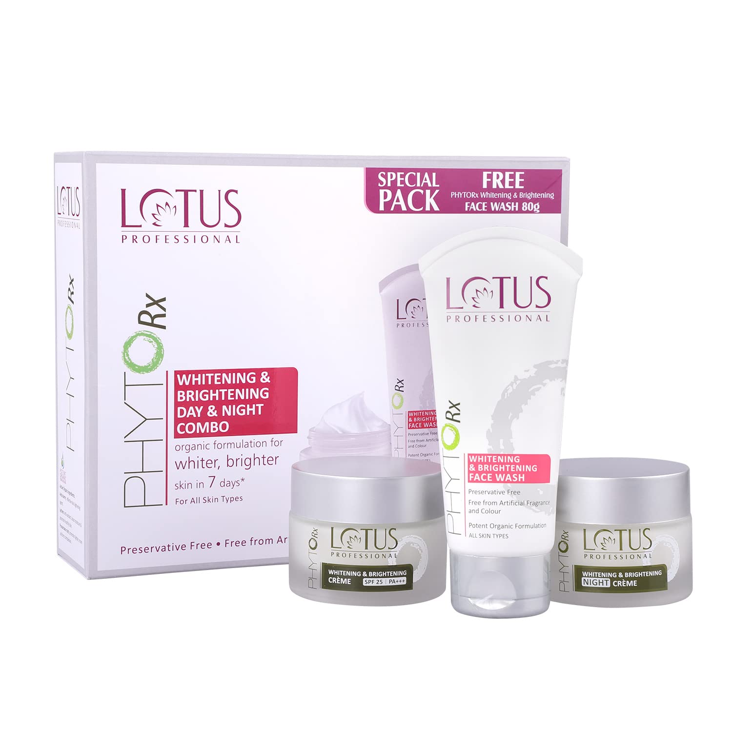 Lotus Professional Phytorx Whitening Brightening Day Night Regime Cream (3 Items In The Set)-image-35