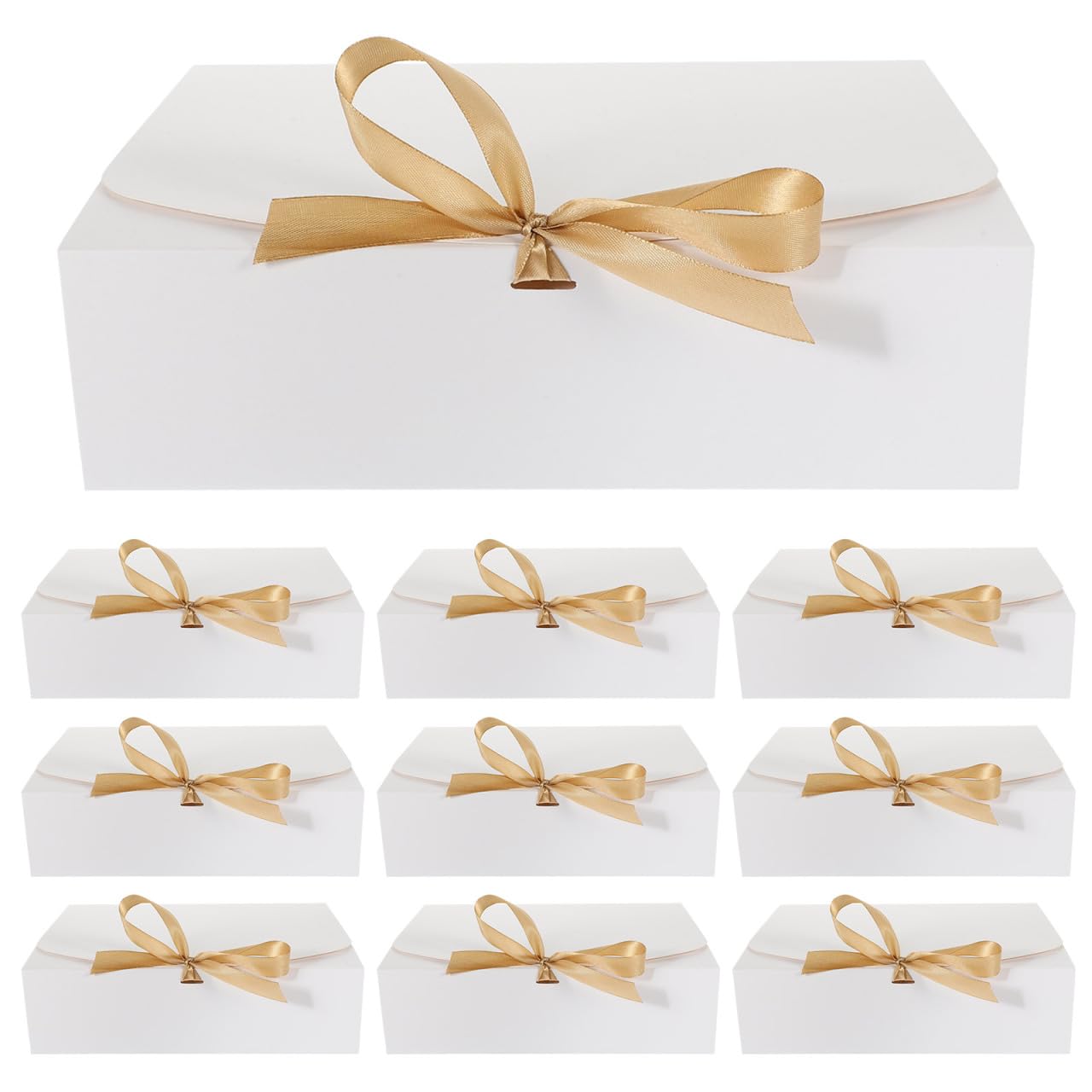 Beaupretty Geschenkverpackungsschachtel Mit Seidenband 11X7X3 Zoll Karton Kleine Geschenkbox Für Hochzeit Valentinstag Geburtstag Und Party Dekoration