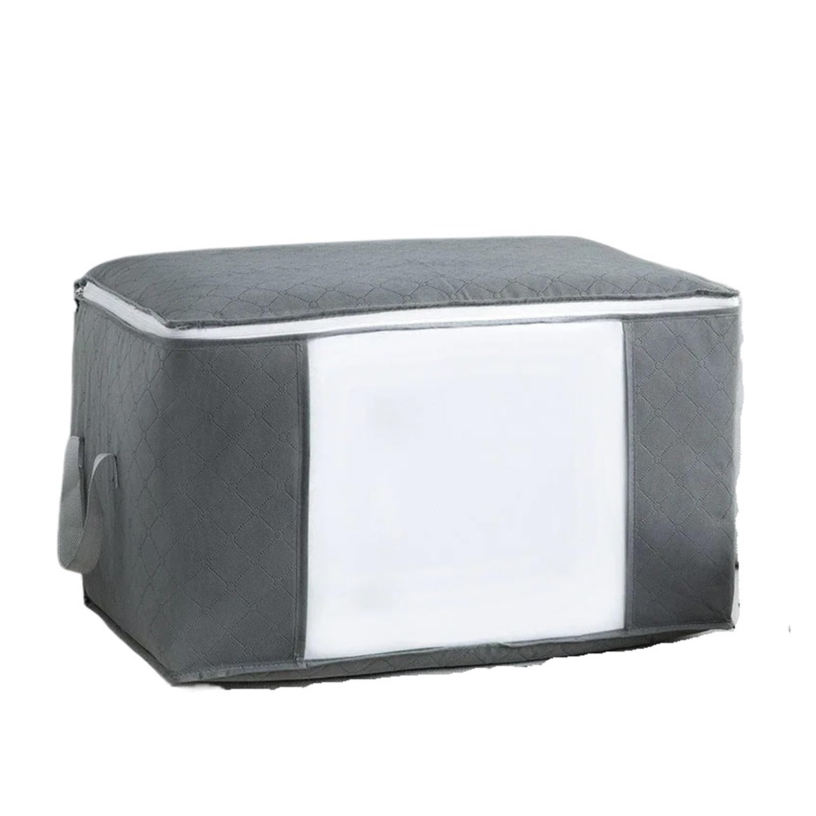 RRYPBOVG Foldable Blanket Storage Bags Quilt Storage Bag Foldable Clothing Organizer Blanket Sorting Bag Dustproof Closet Wardrobe Organizers Storage Box(Gray-90L)