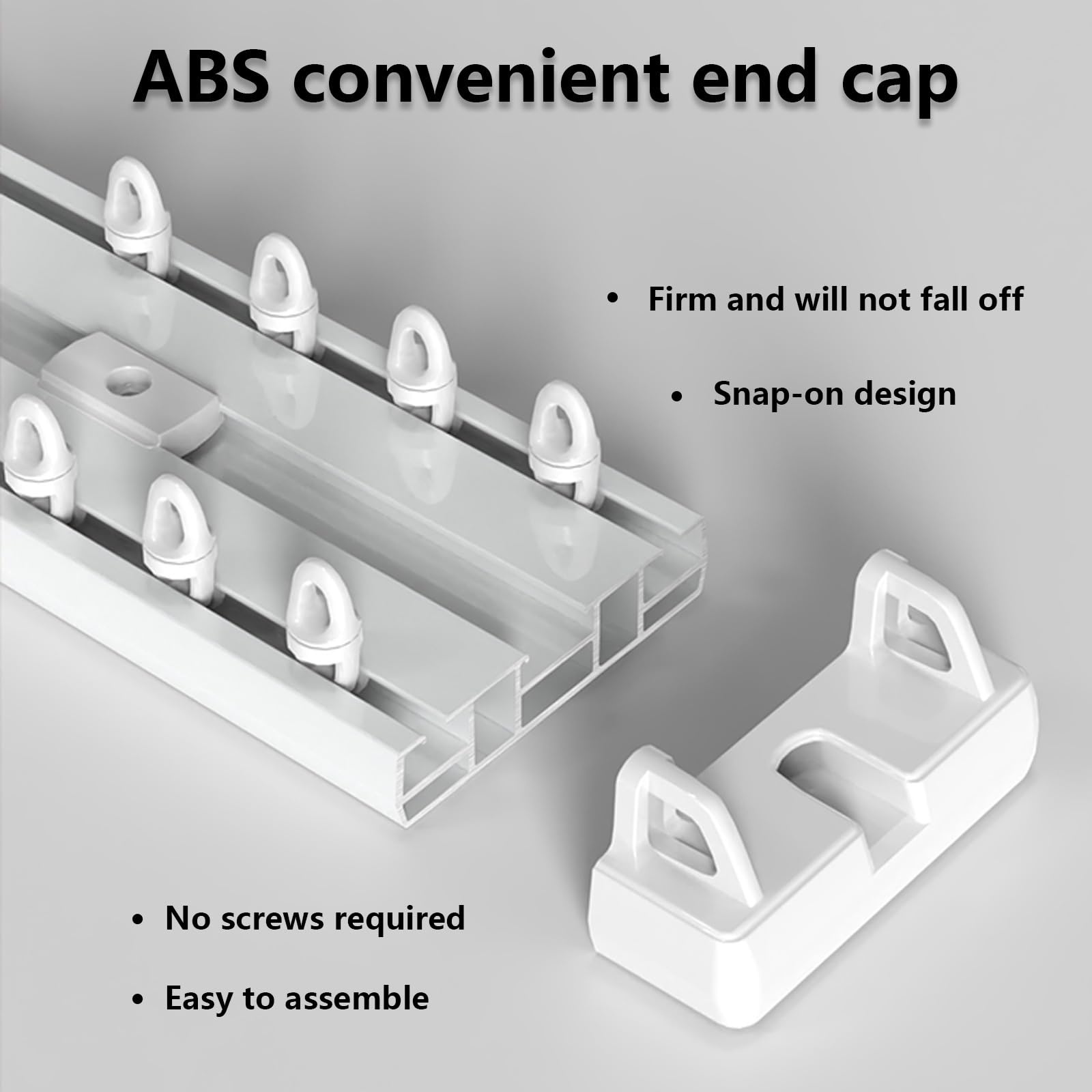 Doppelläufige Gardinenstange aus Aluminium, tragende Gardinenstange, Raumteiler im schlichten Design, für Wohnzimmer, Küche, Bauernhaus (Champagner, 130 cm)