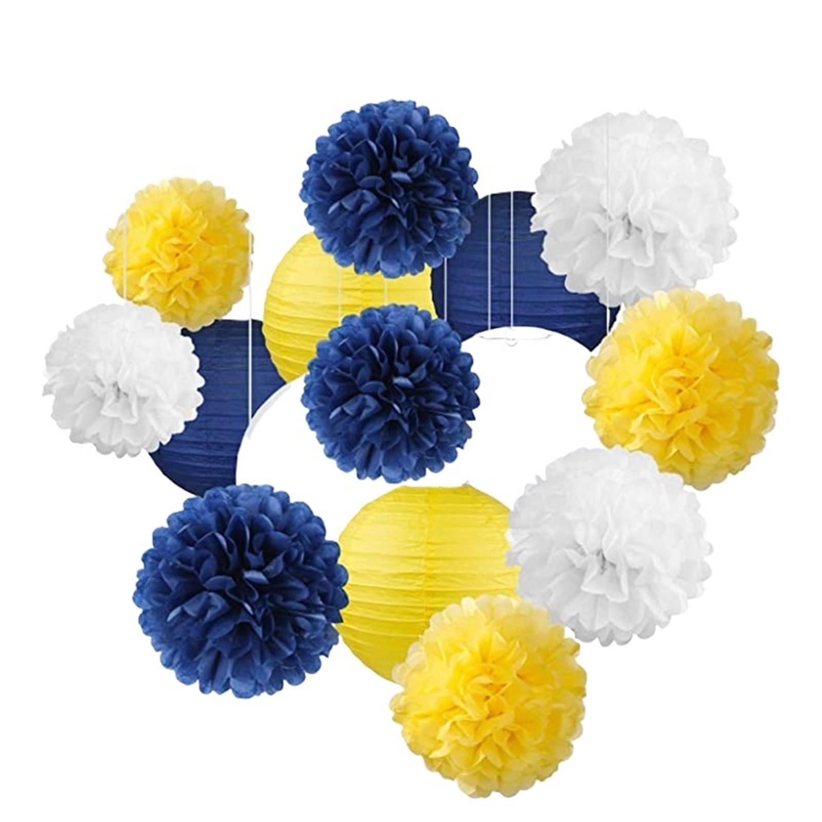 Paper Pompom Round Paper Ball Lantern Pom Poms