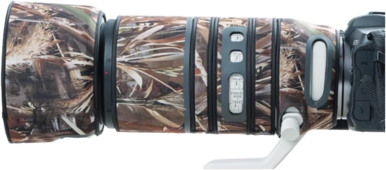 Lens Cover for Canon RF 100-500mm F4.5-7.1 L is USM Camouflage Camera Lens Protection Sleeve (Color #Digital Camouflage - Waterproof) Rain Cover