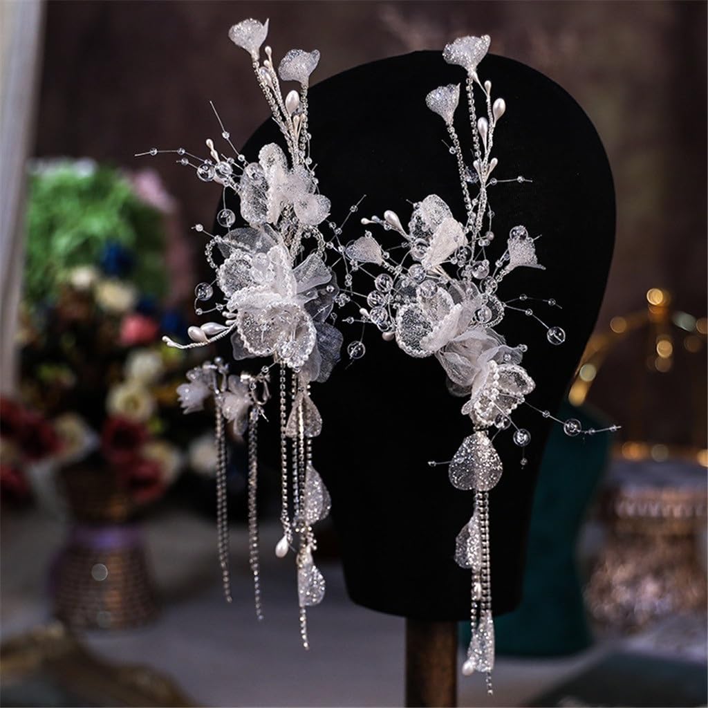 Bridal Headwear Hand-made Floral Clip Mori Edge Wedding Dress Hair Accessories