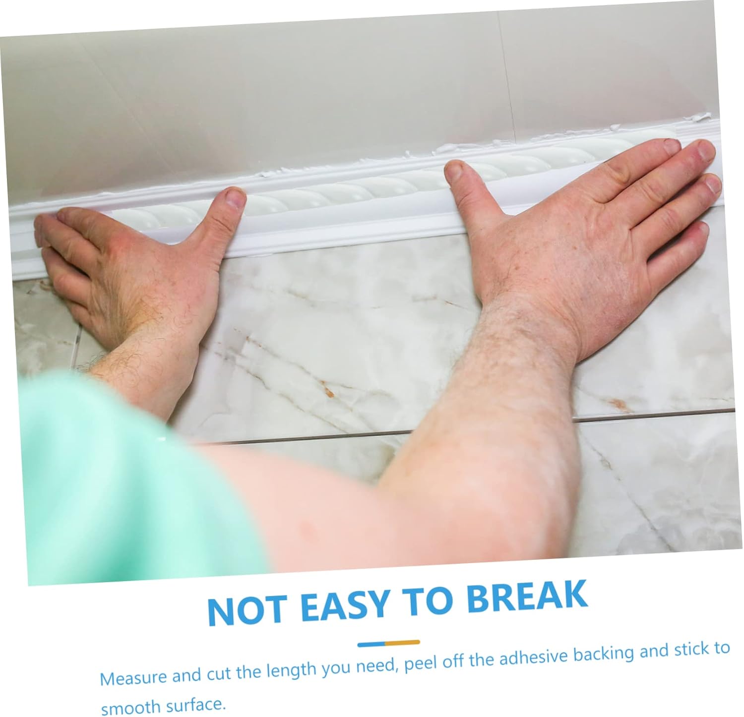 ARTIBETTER 2pcs Ceiling Molding Trim Wall Decorative Strip Adhesive Strip for Wall Easy Bend Install