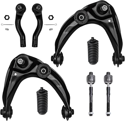 Miniatura 627 de Detroit Axle - Kit de brazos de control de extremo delantero RWD para Dodge Ram 03-06 2500 3500, 2 brazos de control superior con rótula 2 varillas