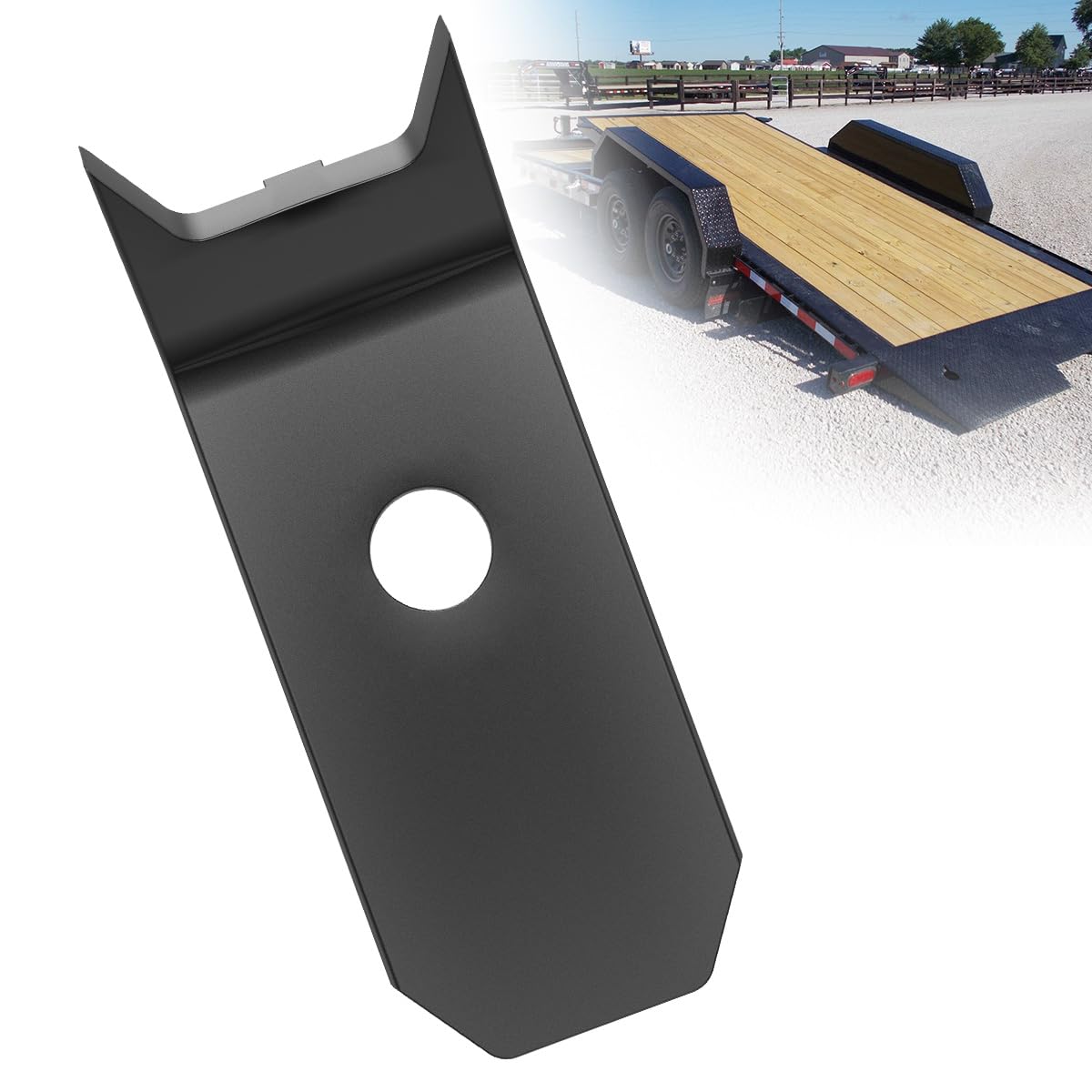 24pcs Black Deck Clips for Trailer Wood Floor Hold Down Clips Heavy Duty Plated Steel Bearclaw Deck Board Decking 1/4" Plate Clamp