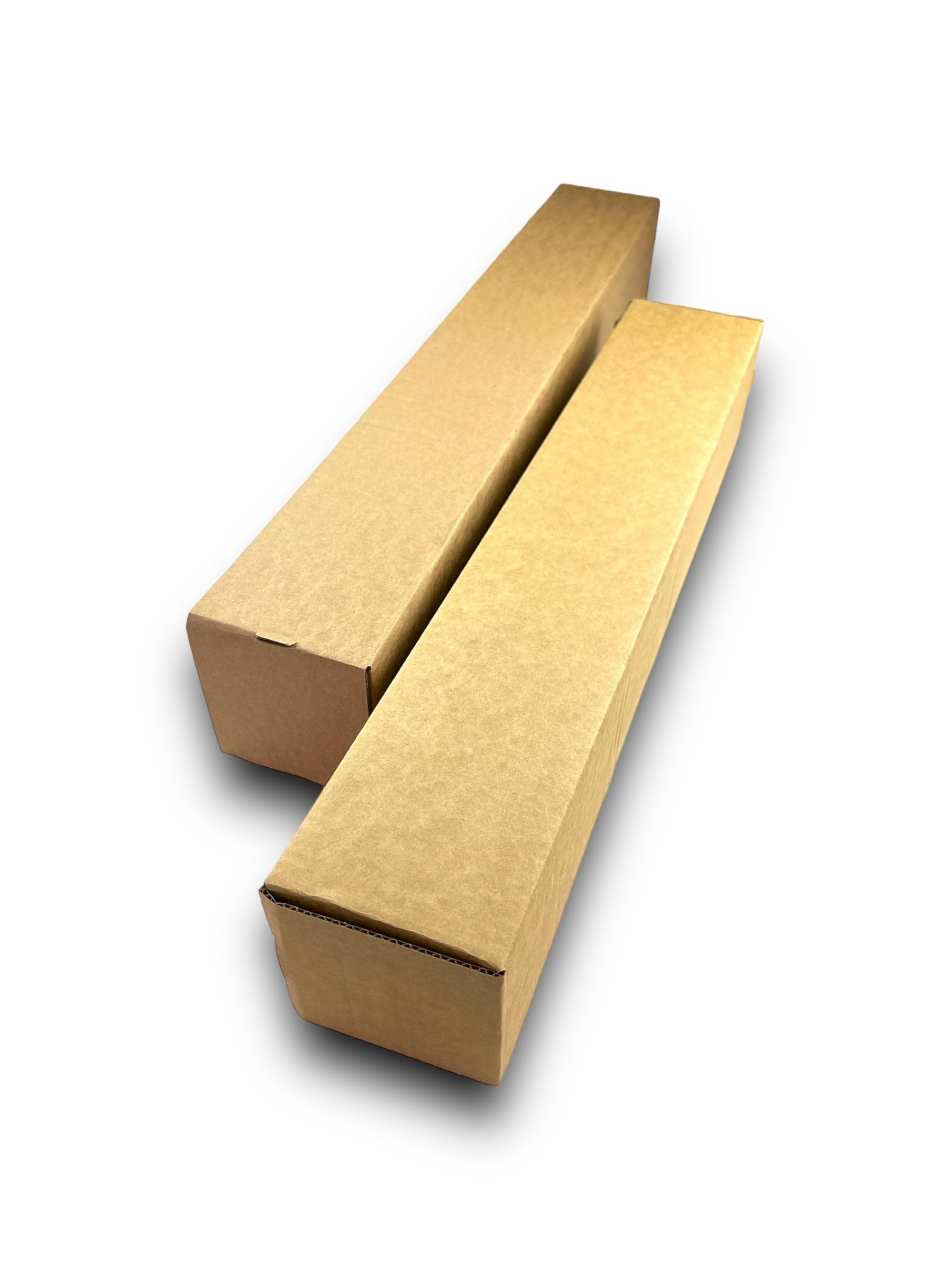 Versandhülsen Verpackungsrohr Faltkarton Versandkarton aus starker Wellpappe , Versandrolle , 870x105x105 mm , Versandrohr , Versandhülsen eckig, Versandrolle (60)