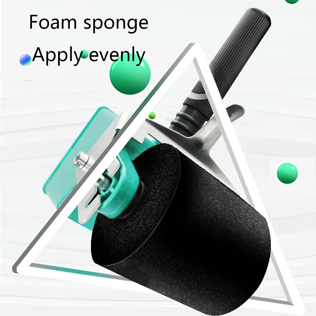 Rodillo aplicador negro de mano para carpintería, rodillo de mano profesional, 6 pulgadas, máquina de encolado ajustable