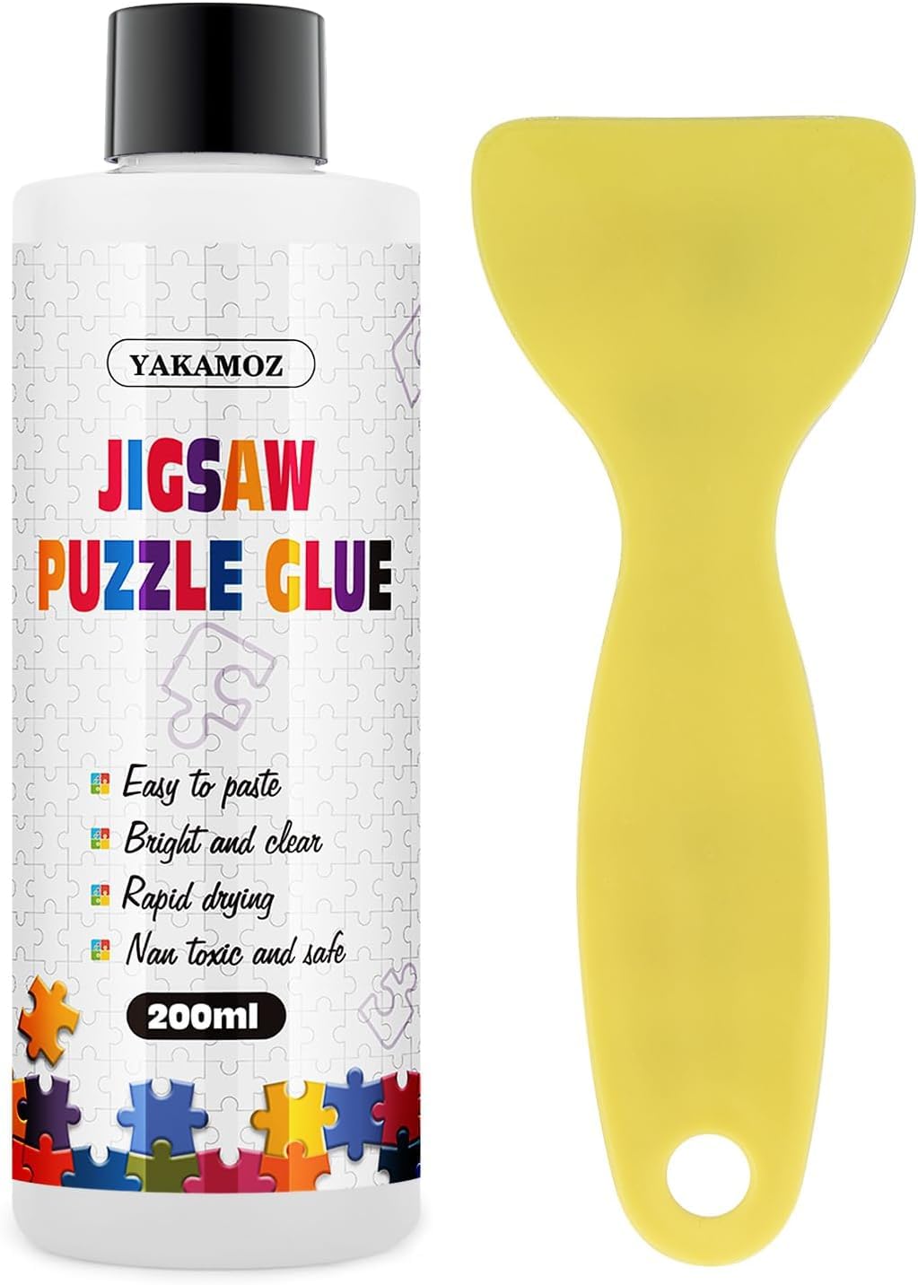 iDream Clear Jigsaw Puzzle Glue with Precision Applicator - Non-Toxic, Quick-Dry, Water-Soluble Sealant for Preserving Puzzles up to 5000 Pieces (200ml)-picture-23