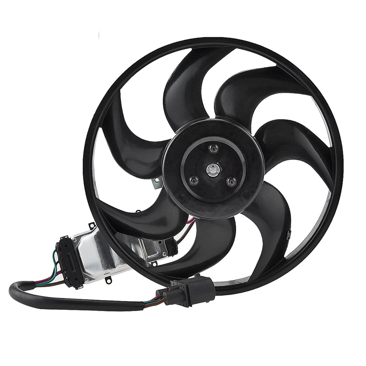 Engine Cooling Fan Mount Kit Left Auxiliary Engine Radiator Cooling Fan 7L0959455F 7L0959455C for Q7 2007 2008 2009 2010 2011 2012 2013
