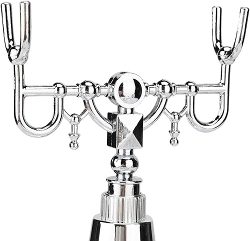 Miniatura 5 de Teléfonos Retro Fijo, Tipo de la UE Retro Landline Silver Plated Home Office Teléfono, Soporte y DTMF Retroiluminación Identificador de llamadas,