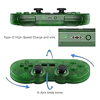 Vista 4 de 8Bitdo SN30 Pro Wireless Bluetooth Controller (Hall Effect Joystick Update) with Joysticks Rumble Vibration USB-C Cable Gamepad Compatible with