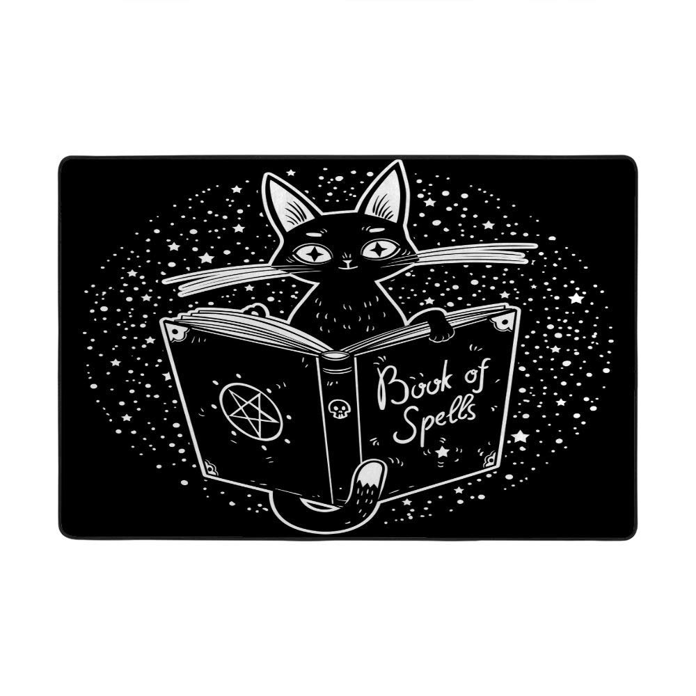 Grand tapis de sol super doux avec chat noir CHEHONG