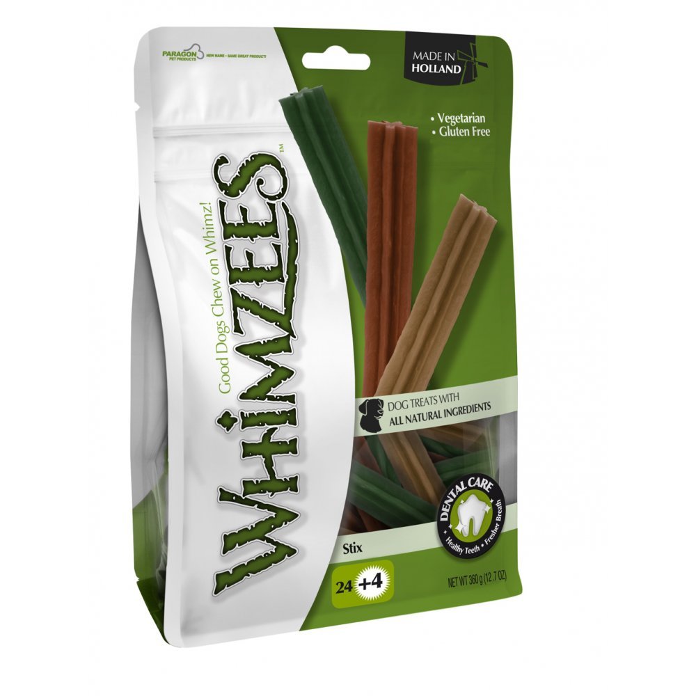 Whimzees Stix Small 12 Cm 24pk (+ 4 Foc) (Pack of 6)