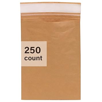 Elementree Paper Padded Mailing Envelope (Size 0, 250, Count)