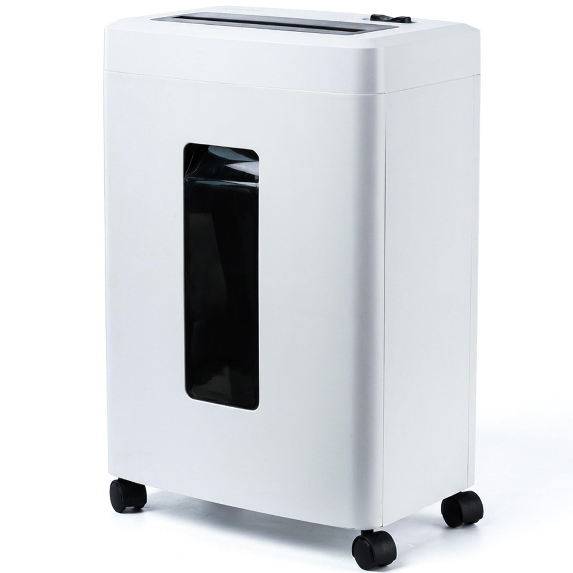 Distruggi Documenti Elettrico Professionale: 10 Fogli Tritacarte Microframmenti P5 Distruggi Carte di Credito e Graffette Cestino 18L Antiblocco Per Casa Ufficio Piccolo Studio Scuola