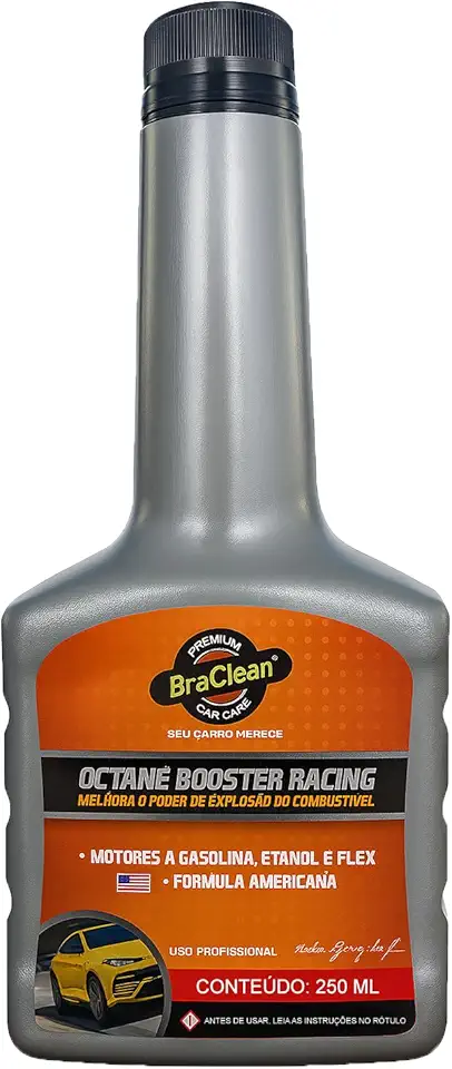 Octane Booster 250ml, Aumenta a Octanagem da Gasolina, Melhor Desempenho do Motor, Potência, Combustão e Proteção