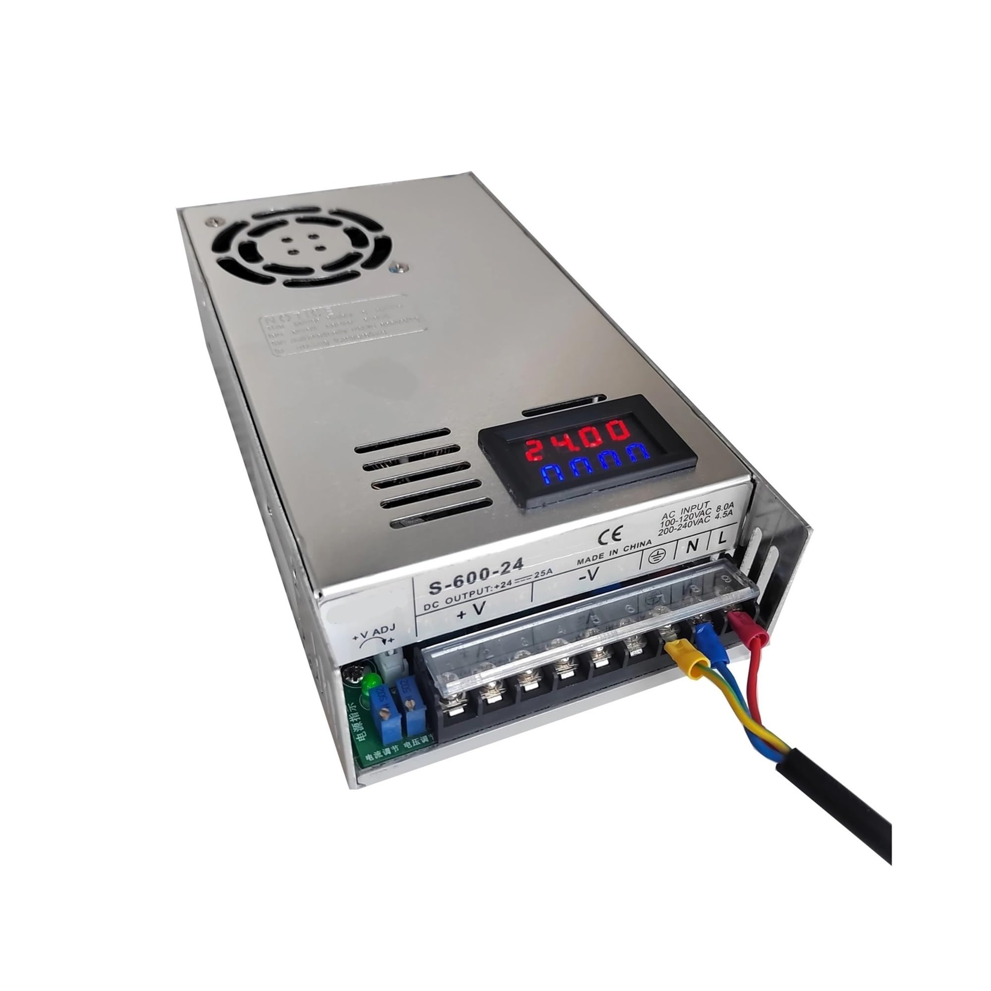 SSDXFJZR 500W 600W Adjustable Switching Power Supply Digital Display 12v 15v 24v 27v 36v 48v 50v 60v 72V Power SMPS(600w,0-100V)