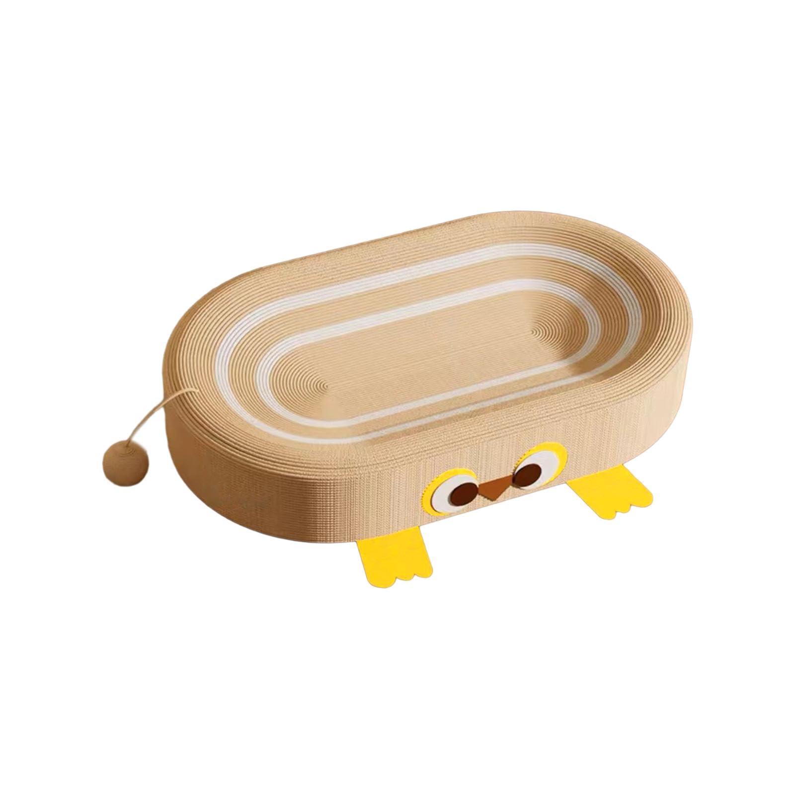 Cama rascadora para Gatos de sisal, Tabla rascadora para Gatos, Almohadilla para rascar para Gatos medianos y Grandes, 1 Pelota de Juego