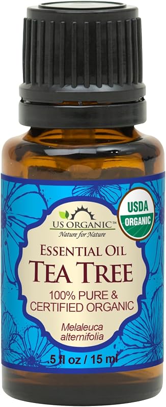 US Organic Óleo essencial de melaleuca puro, destilado a vapor, não diluído, 15 mL