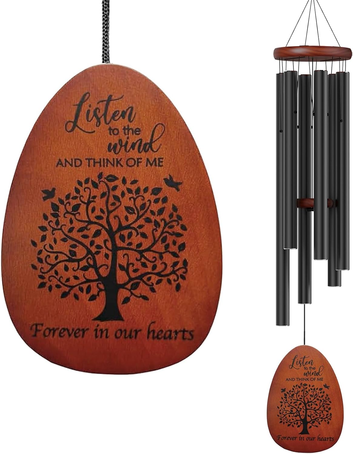 Tree of Life Memorial Wind Chimes for Loss of Loved One, Wind Chimes in Memory of a Loved One for Outside, Memorial & Sympathy Gifts for Bereavement,Condolence,Funeral - Image 8