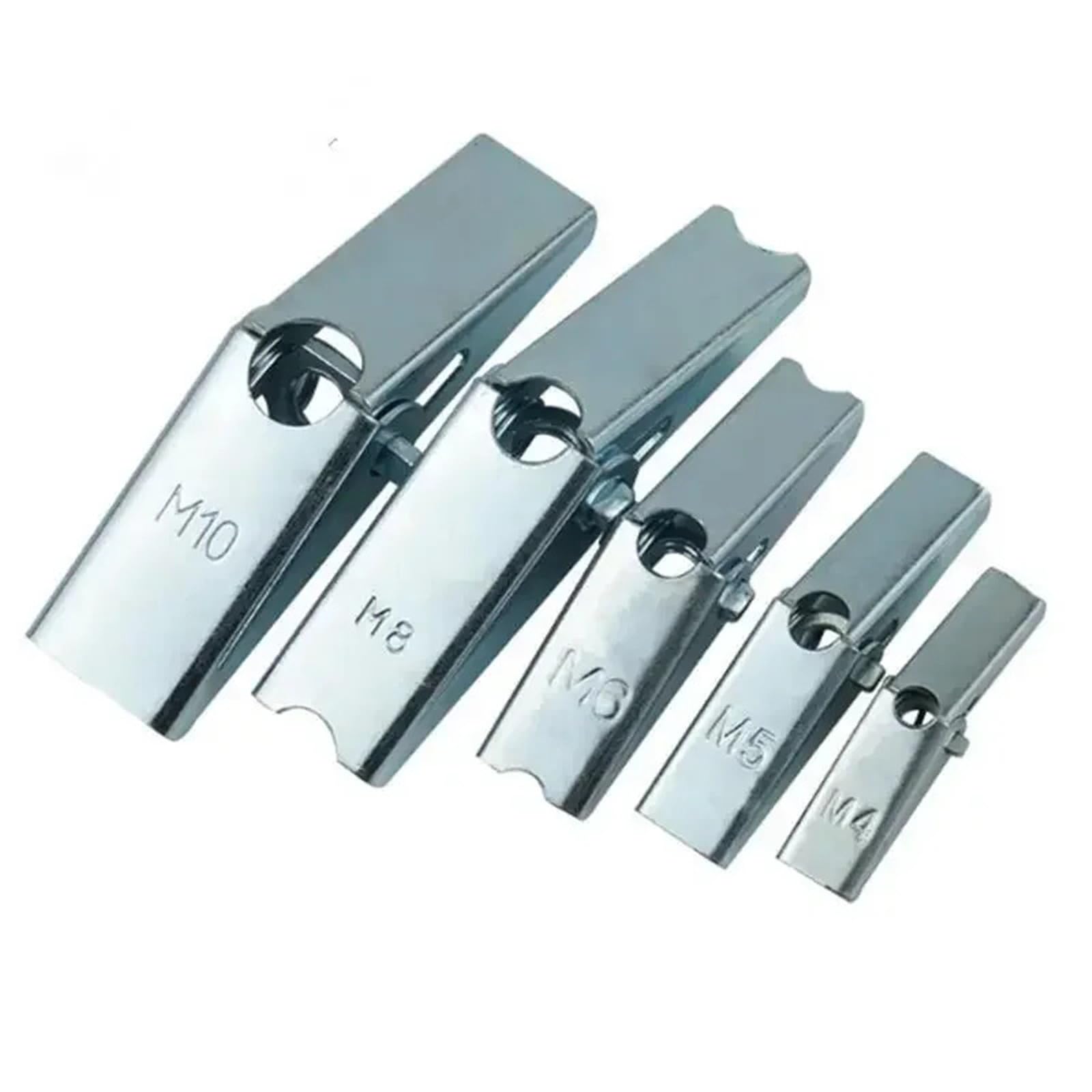 10PCS M3 M4 M5 M6 M8 M10 Plasterboard Hollow Wall Cavity Wall Fixing Spring Toggle Anchor Ceiling Dry Wall Anchors No Bolt(M8)