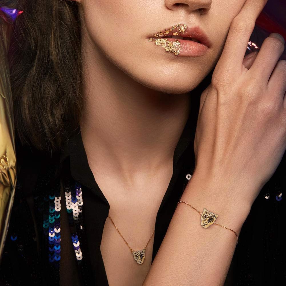 PH PandaHall 30pcs Leopard Head Beads 3 Colors Tibetan Animal Bead Charm 10x9x7mm Retro Metal Alloy Spacers Loose Beads Craft Bead for Men Bracelet Necklace Earrings Jewelry Making DIY Craft - Image 6