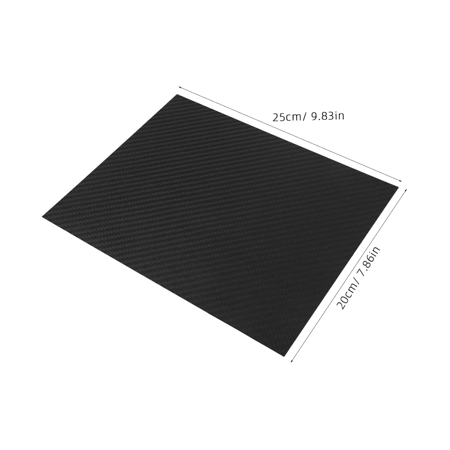 LIFKOME Matte Twill Carbon Fiber Fibre Board Sheet for DIY Model Components, Lightweight Sturdy Plate Moderate Thickness and Twill Pattern, for Craft Making and Repair Panels