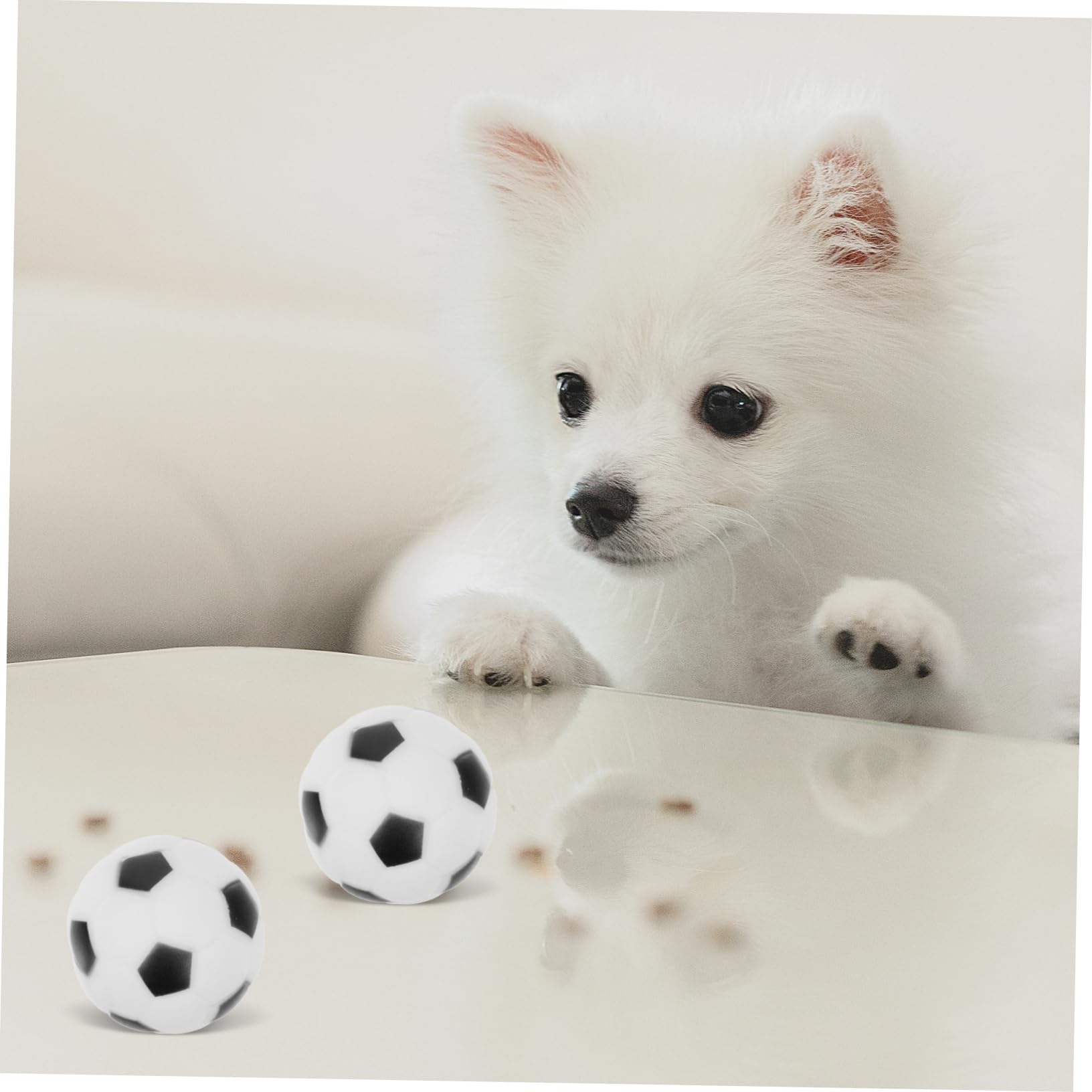 BESPORTBLE 16stücke Quietschendes Hundespielzeug Fußball Unzerstörbares Kauspielzeug Für Hunde Interaktives Spielzeug Bewegung Und Vertrauen Für Welpen Und Kleine Bis Große Hunde